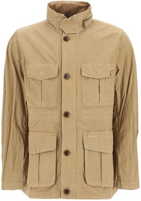 Barbour Logo Embroidered Military Jacket - ShopStyle Outerwear