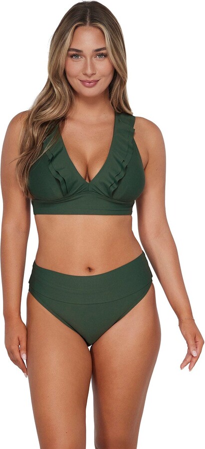 Willa Wireless Bikini Swimsuit Top - F Cup