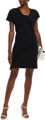 Helmut Lang Knotted Cotton-blend Jersey Mini Dress