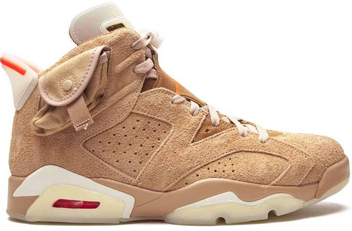 travis scott air jordan 6 retro british khaki