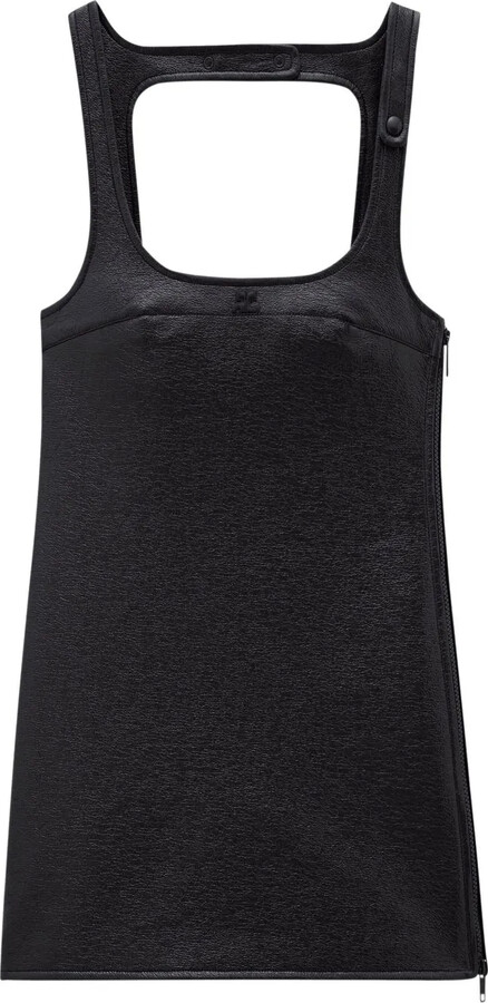Courreges Reedition vinyl mini dress