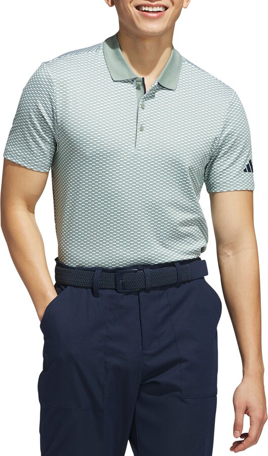 adidas Men's Beyond Textured Polo Golf Shirt, Small, Collegiate Navy