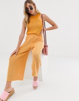 Thumbnail for your product : ASOS DESIGN co-ord twist yarn halter neck tank