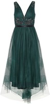 Thumbnail for your product : Marchesa Notte Sleeveless beaded tulle gown