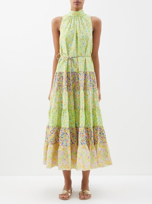 ALÉMAIS Daisy Floralprint Ramiseersucker Midi Dress ShopStyle
