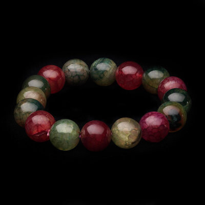 Bungalow Rose Dyed Crackle Agate Bracelet
