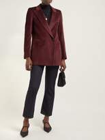 Thumbnail for your product : BLAZÉ MILANO Cool Feeling Double Breasted Striped Velvet Blazer - Womens - Burgundy Multi