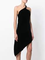 Thumbnail for your product : Saint Laurent velvet asymmetric one shoulder dress