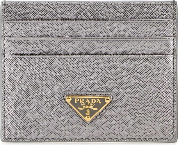 Prada Logo Plaque Card Holder