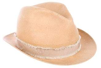 Rag & Bone Grosgrain-Trimmed Straw Hat