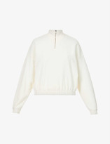 Thumbnail for your product : Levi's Pom Quarter Zip branded cotton-jersey sweatshirt