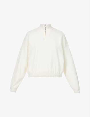 Levi's Pom Quarter Zip branded cotton-jersey sweatshirt