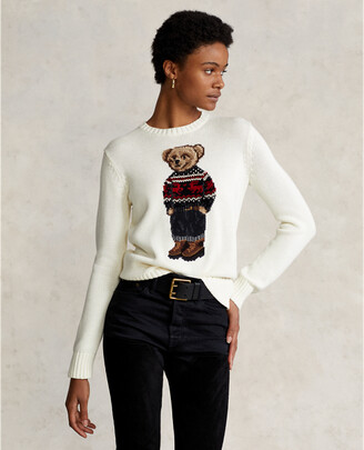 Polo Ralph Lauren Fair Isle Polo Bear Cotton Jumper - ShopStyle Knitwear
