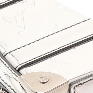 Louis Vuitton Limited Edition Silver Monogram Miroir Handle Trunk