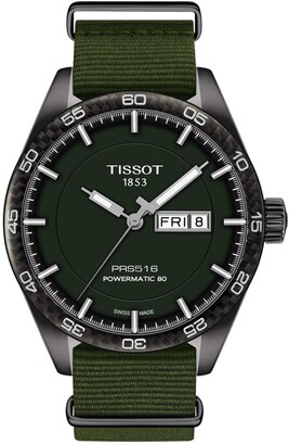Tissot Men's PRS516 Powermatic Textile Strap Watch, 42mm - ShopStyle