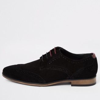 mens black suede shoes uk