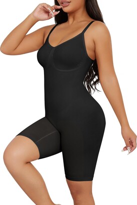 SHEKINI Shapewear for Women Tummy Control Bodysuit V-Neck Seamless Butt  Lifter One Piece Body Shaper Thigh Slimmer Shorts XXS-5XL - ShopStyle