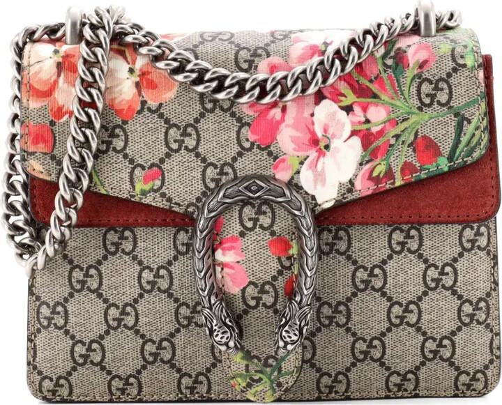 Gucci Pre-Owned Dionysus Bag Blooms Print GG Coated Canvas Mini shoulder bag