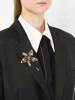 Thumbnail for your product : Lanvin crystal-embellished flower brooch