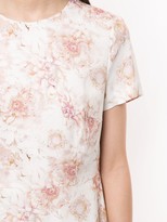 Thumbnail for your product : Escada Floral Shift Midi Silk Dress