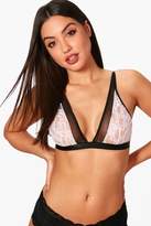 Thumbnail for your product : boohoo Mesh & Lace Bralet