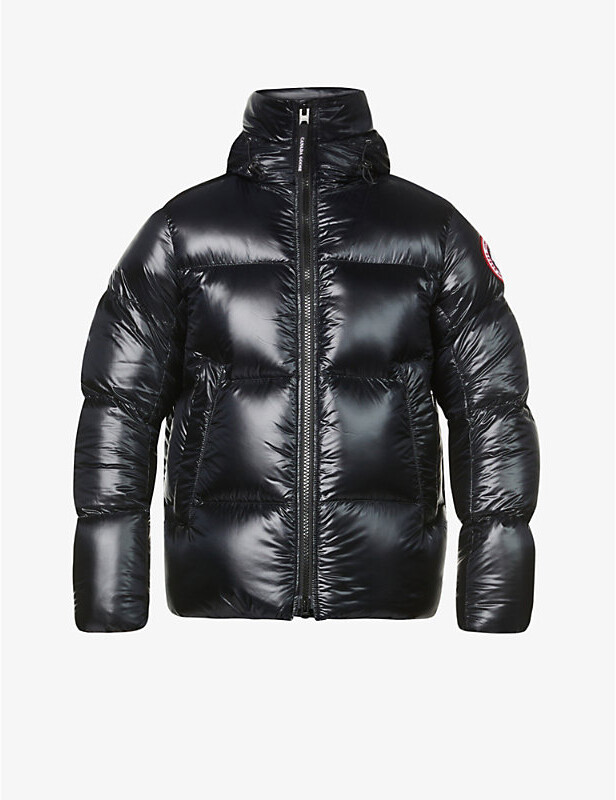 Canada Goose Mens Black Crofton Padded Nylon Jacket L
