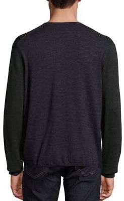 Zachary Prell Colorblock V-Neck Sweater