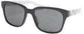 Thumbnail for your product : Burberry black and acqua nova check round sunglasses