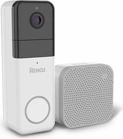 Roku Wire-Free Video Doorbell & Chime, Wireless Smart Doorbell