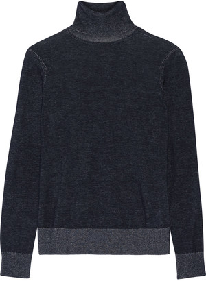 Equipment Kimber cotton and linen-blend turtleneck sweater