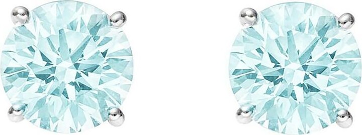 Augustine Jewels Silver / Blue Sky Blue Topaz Large Stud Earrings