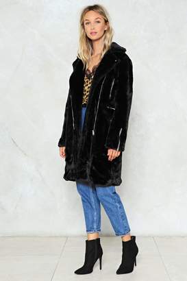 Nasty Gal Lose Touch Faux Fur Jacket