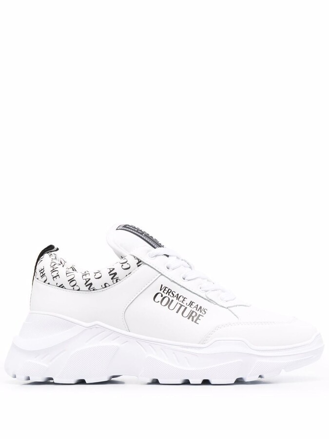 Versace Jeans Couture Logo-Print Chunky Sneakers - ShopStyle