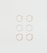 Thumbnail for your product : New Look 3 Pack Hoop Earrings