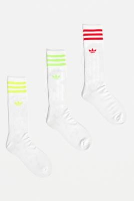 adidas Fluorescent Socks 3-Pack - Assorted ALL at Urban Outfitters -  ShopStyle