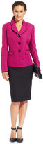 Thumbnail for your product : Le Suit Three-Button Tweed Skirt Suit