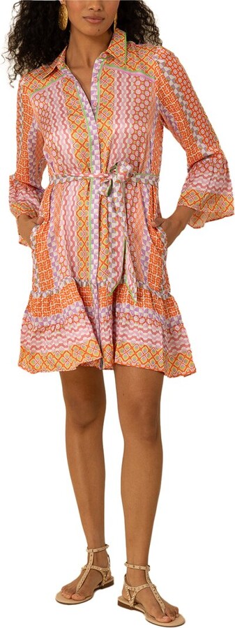 Hale Bob Julieta Silk-Blend Mini Dress