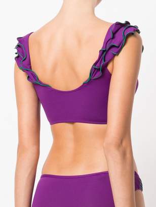 La Perla Waves off-shoulder bikini top