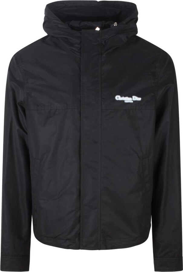 Christian Dior Logo Printed Long-Sleeved Jacket