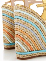 Thumbnail for your product : Sophia Webster Lucita Espadrille Wedges - Gold