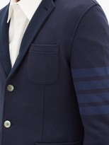 Thumbnail for your product : Thom Browne Single-breasted Cotton Sports Blazer - Navy