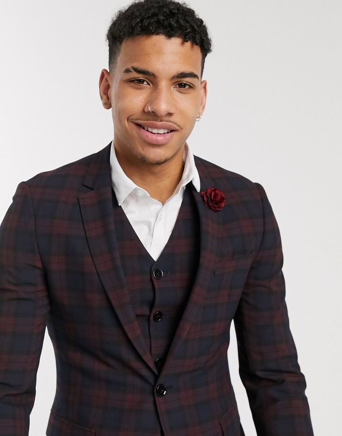 tartan suit jacket