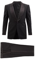 Thumbnail for your product : Tom Ford Shawl-lapel Wool-blend Crepe Tuxedo - Black