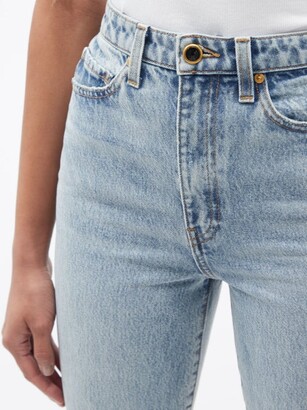 KHAITE Daria High-rise Slim-leg Jeans - Light Denim