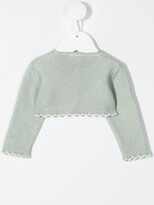 Thumbnail for your product : Paz Rodriguez Cropped Cotton Cardigan
