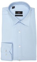Thumbnail for your product : Alara light blue solid cotton point collar dress shirt