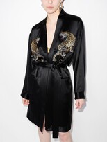 Thumbnail for your product : Alexander Wang Tiger-Embroidered Belted Robe