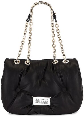 Maison Margiela Glam Slam Flap Shoulder Bag in Black