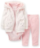 Thumbnail for your product : Carter's Baby Girls' 3-Piece Microfleece Set