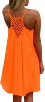 Thumbnail for your product : Fanvans Women's Beach Shirt Dress Summer Casual Wear Hollow Out spaghetti straps XXL